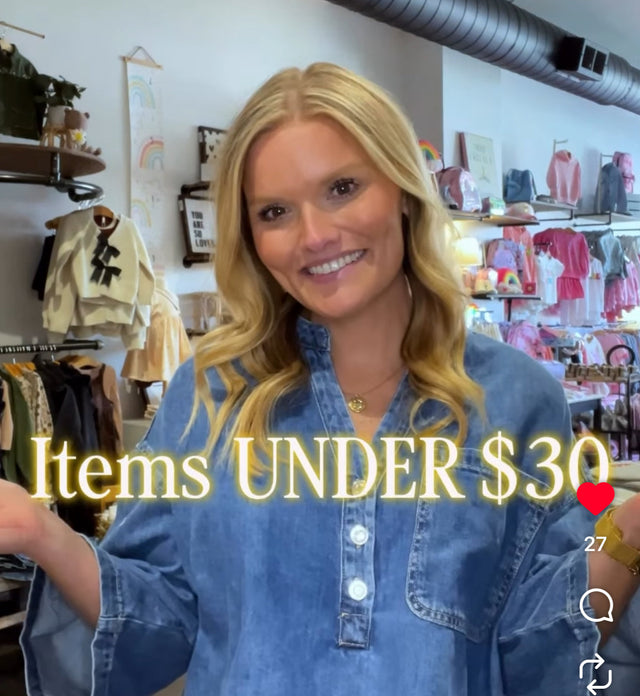 $30 and Under Items