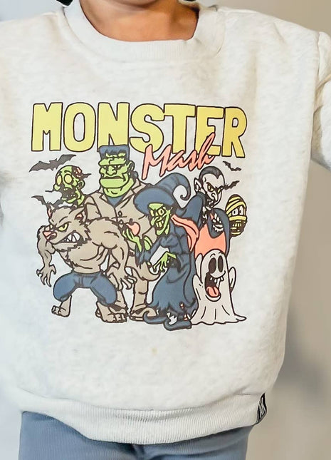 Model Wearing AK Clothing Company, LLC Monster Mash Halloween Crew