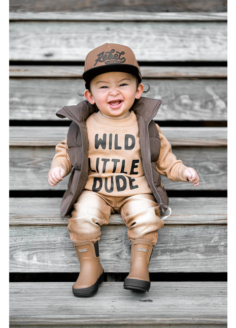 Model Wearing Will Little Dude | Boys Fall Sweatshirt