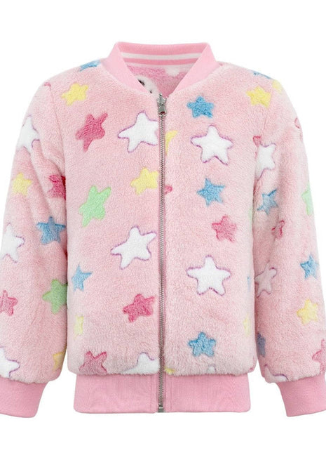 Lola And The Boys Pinky Fuzzy Reversible Bomber
