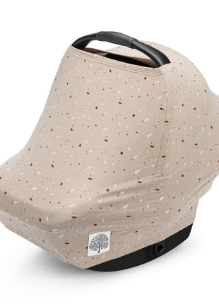 Parker Baby Co. Multi-Use Cover, Pebble as a carseat cover