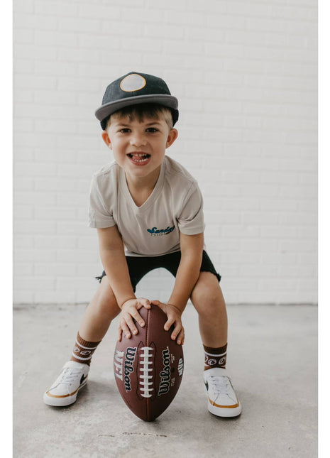 Model Wearing AK Clothing Company, LLC Sunday Funday - Graphic Tee