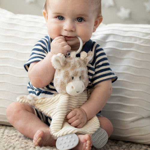 Model Using Giraffe Teether Buddy
