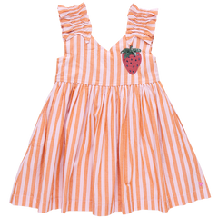 Collection image for: Via Dress - Orange Pink Stripe