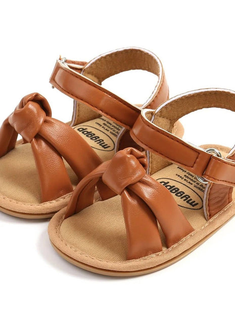 Urban Tots Baby Knot Sandals- Brown