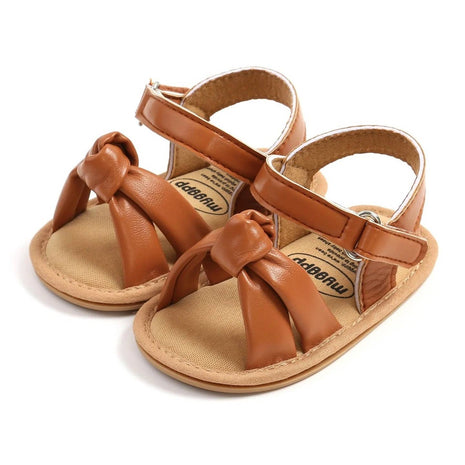 Urban Tots Baby Knot Sandals- Brown