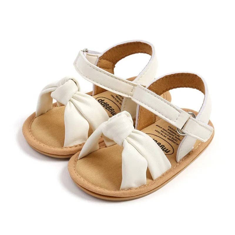 Urban Tot Baby Knot Sandals - Off White