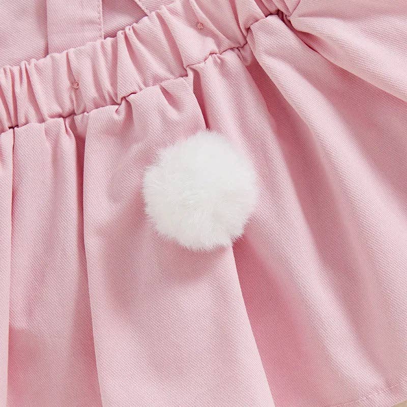 Urban Tots Pink Easter Bunny Romper Dress Details