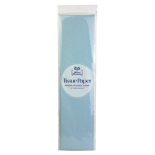 Angels Craft Party Tissue Paper Light Blue, 10 Sheets Gift Wrapping Paper