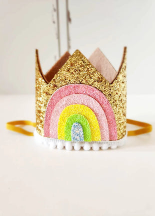 Rainbow Crown Headband