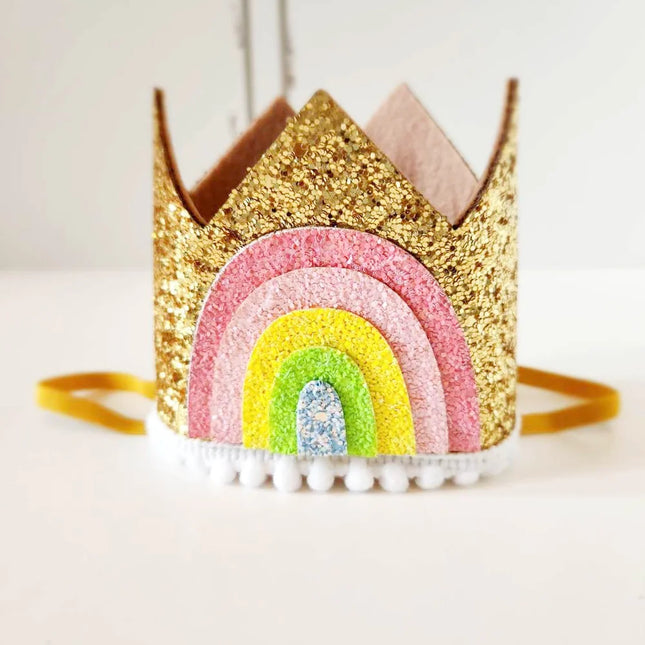 Rainbow Crown Headband