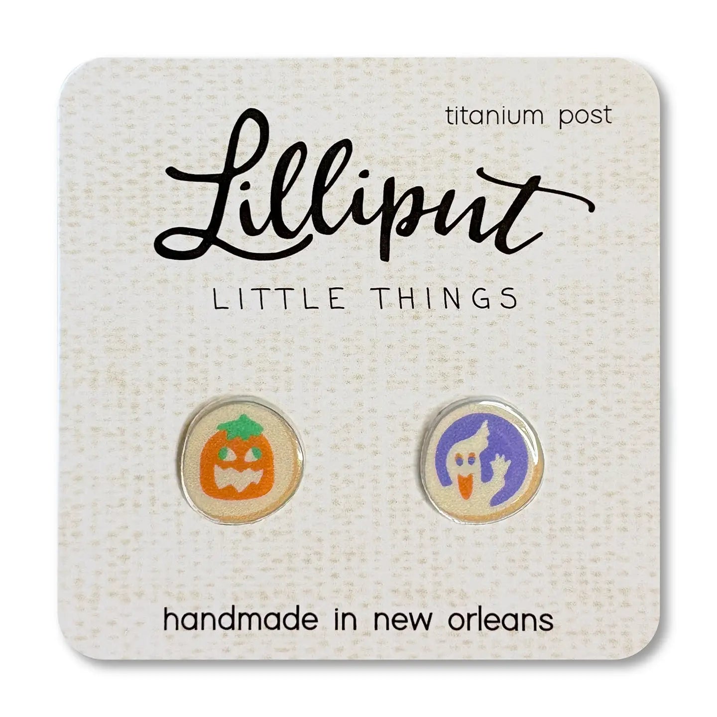 Lilliput Little Things Retro Halloween Cookie Earrings