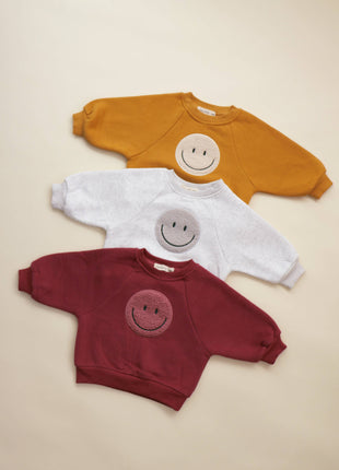 Sherpa Smiley Crew Neck