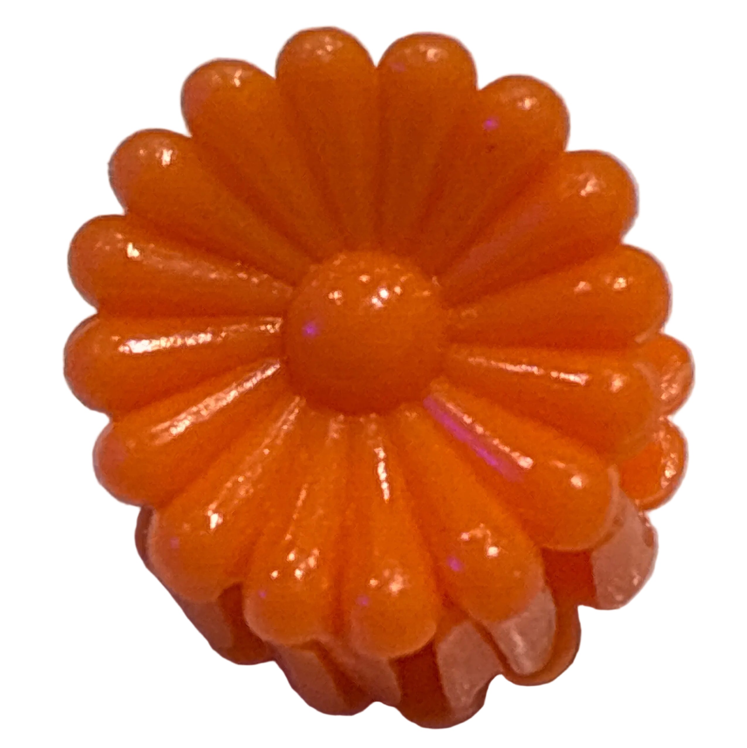 Chrysanthemum Mini Clips - Orange