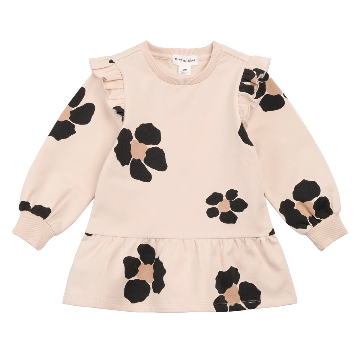 Fleece Sweater Dress - Bold Flower