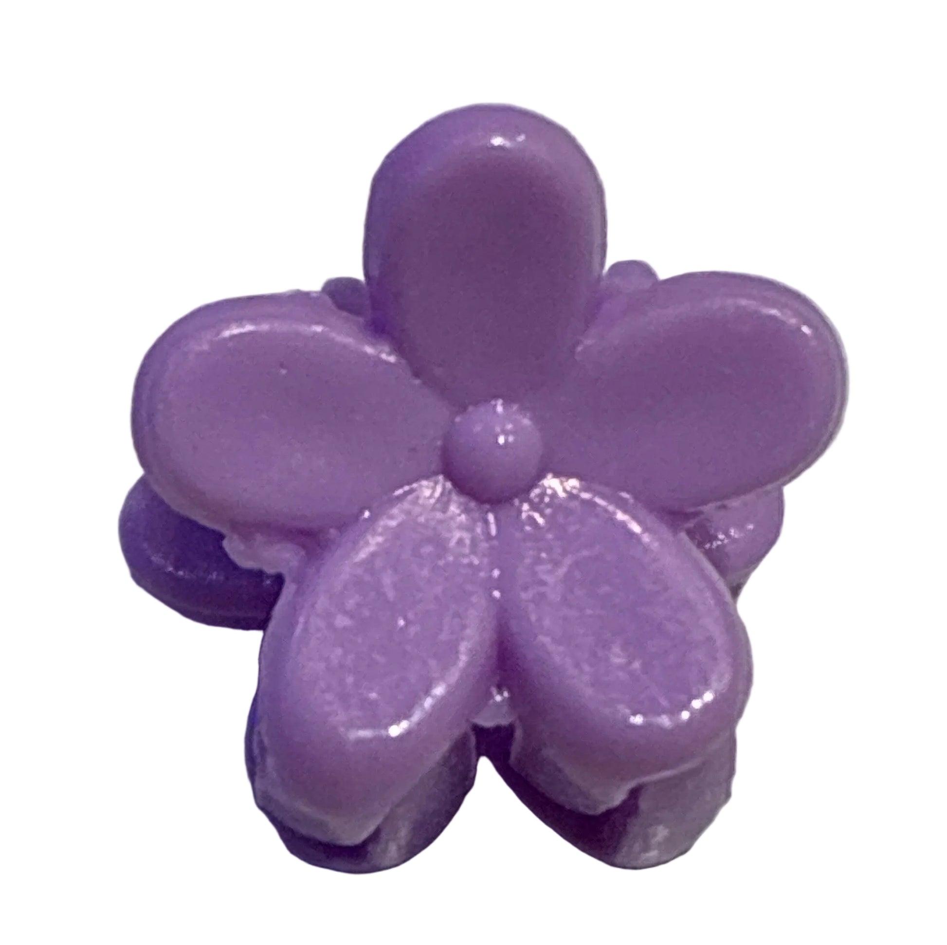 Mini Plumeria Flower Clips - Lavender