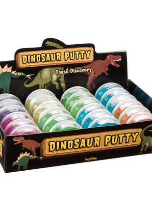 Toysmith Dinosaur Fossil Putty, Reusable, Tactile, 3.5" Container
