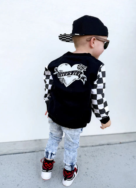 Mama's Boy Checker Crewneck