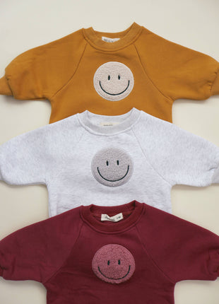Sherpa Smiley Crew Neck
