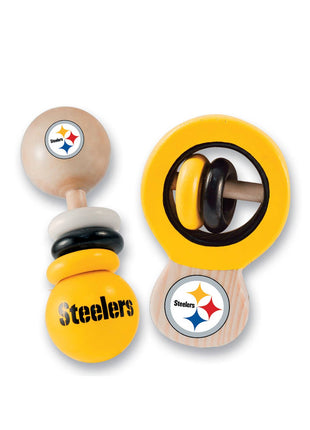 Masterpiece Puzzles Pittsburgh Steelers - Baby Rattles 2-Pack
