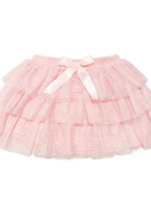 Sweet Wink Ballet Bow Tiered Tutu - Kids Dress Up Skirt - Coquette
