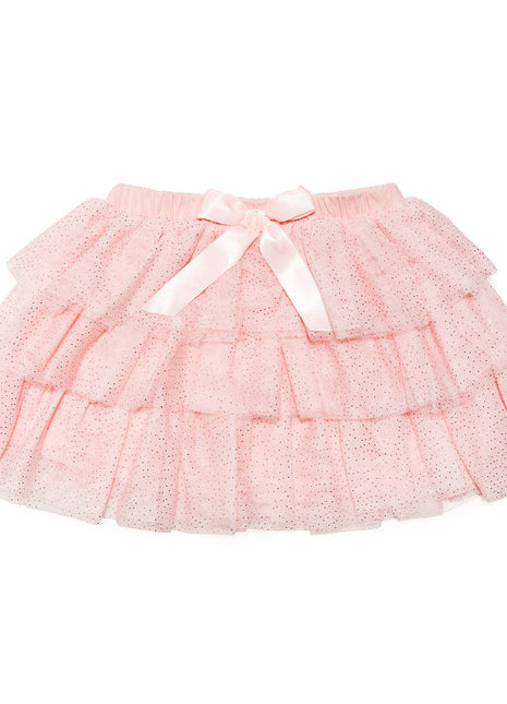 Sweet Wink Ballet Bow Tiered Tutu - Kids Dress Up Skirt - Coquette