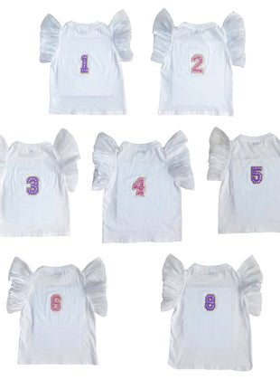 Birthday Girl Gem Ruffle Shirt