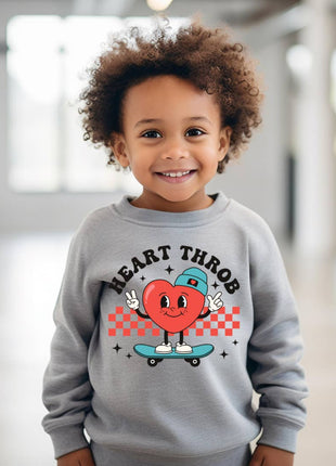 The Countryside Cottage Boys Valentine’S Day Sweatshirt - Heart Throb