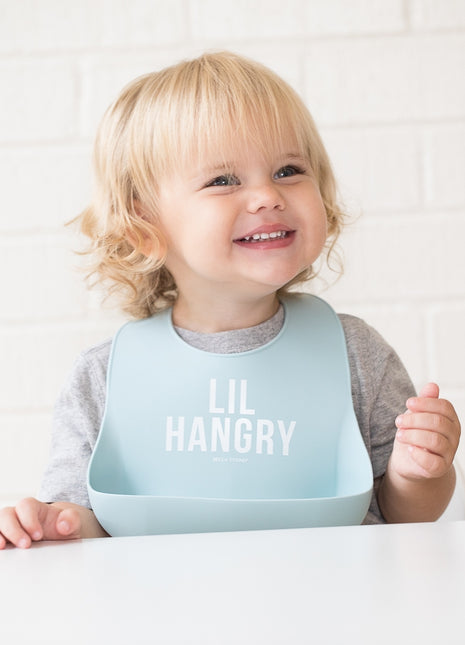 Model Wearing Bella Tunno Lil Hangry Wonder Bib