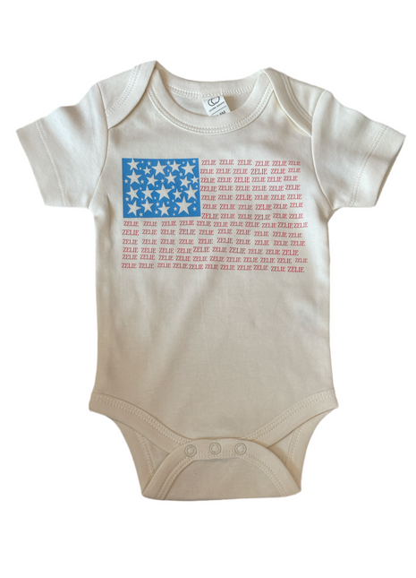 Daisy Lane Zelie Flag Onesie