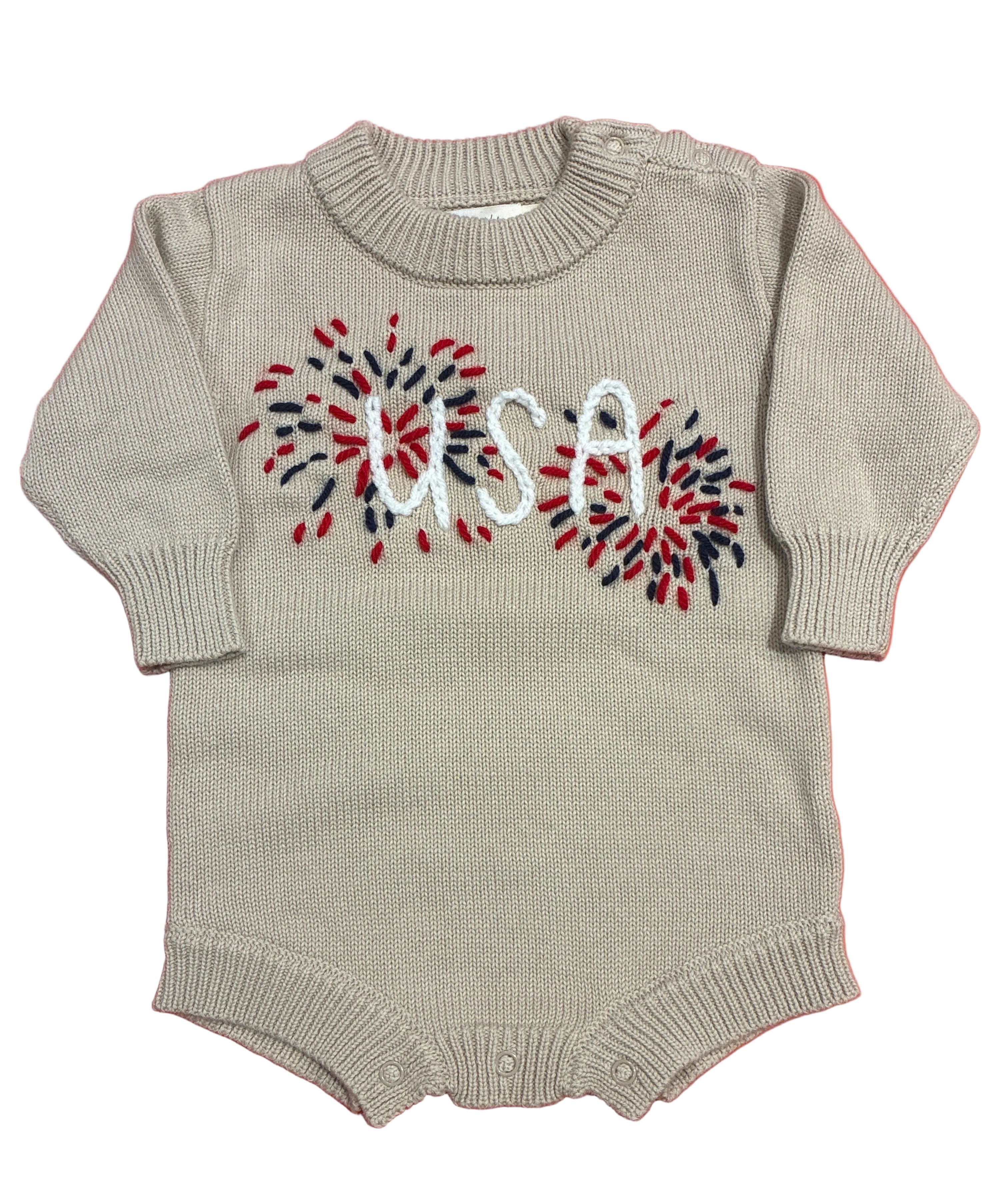 “USA” Sweater Romper
