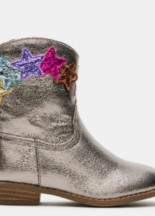 Steve Madden Trinesa Pewter Footwear Side View 