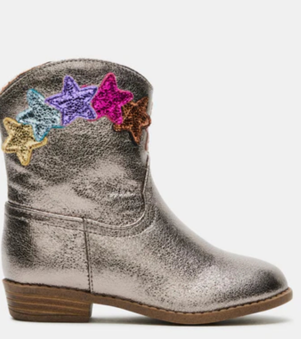 Steve Madden Trinesa Pewter Footwear Side View 
