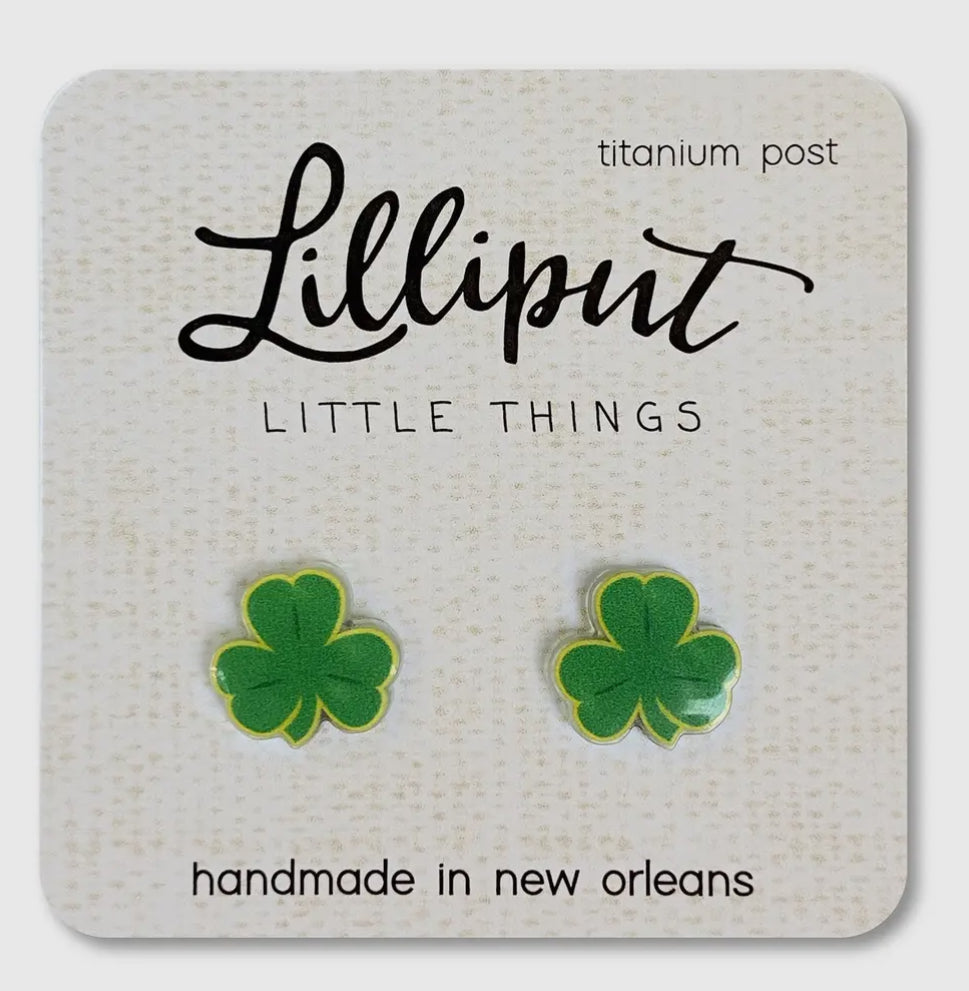 Lilliput Little Things Shamrock Earrings