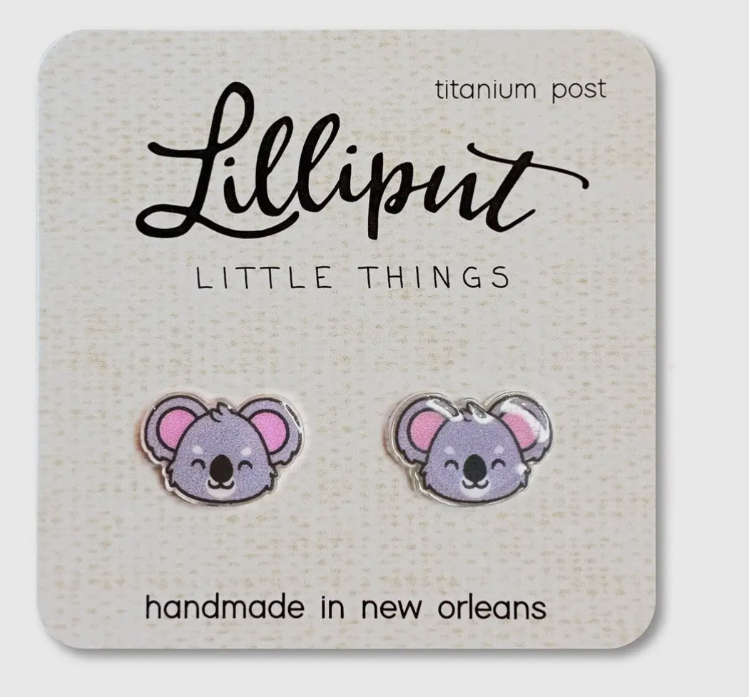 Lilliput Little Things Koala Earrings