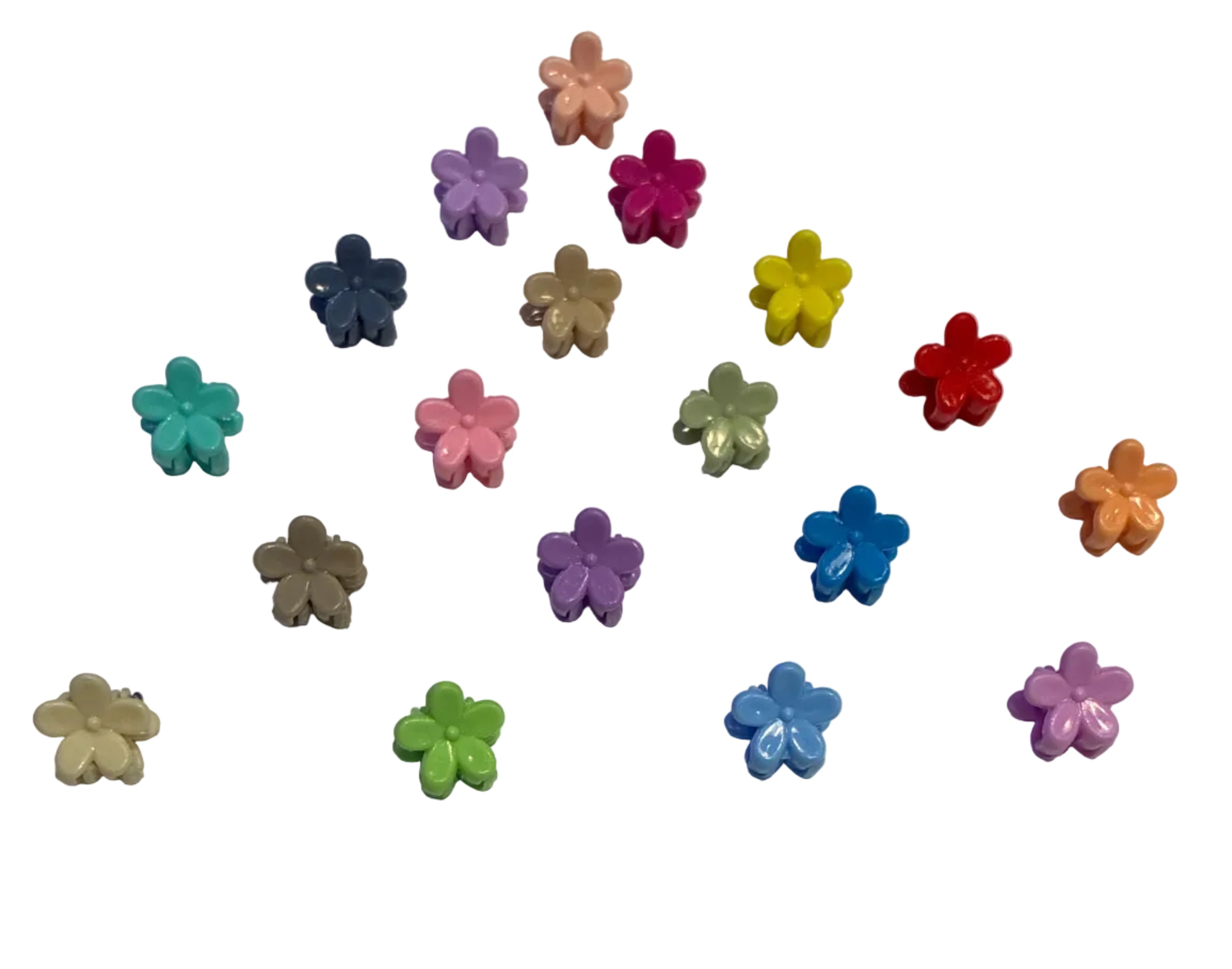 Mini Plumeria Flower Clips - Assorted Colors