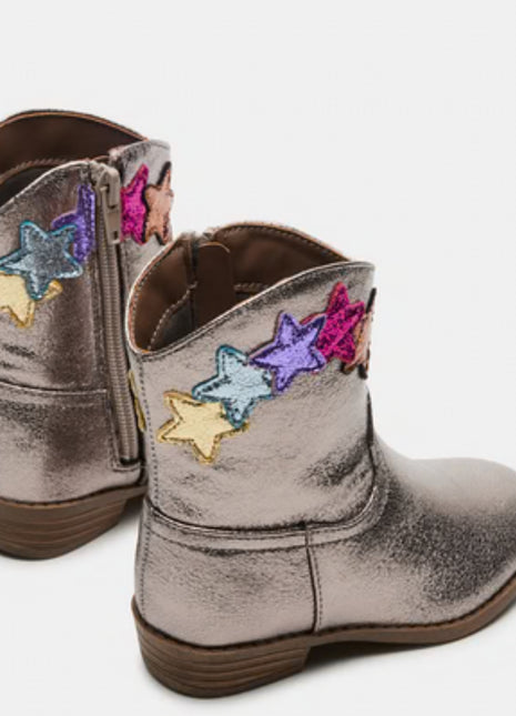 Steve Madden Trinesa Pewter Footwear from the back