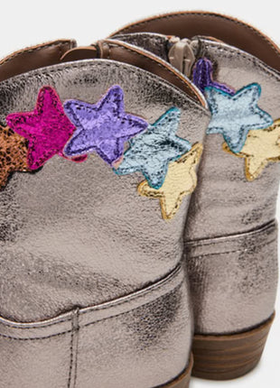 Steve Madden Trinesa Pewter Footwear star details