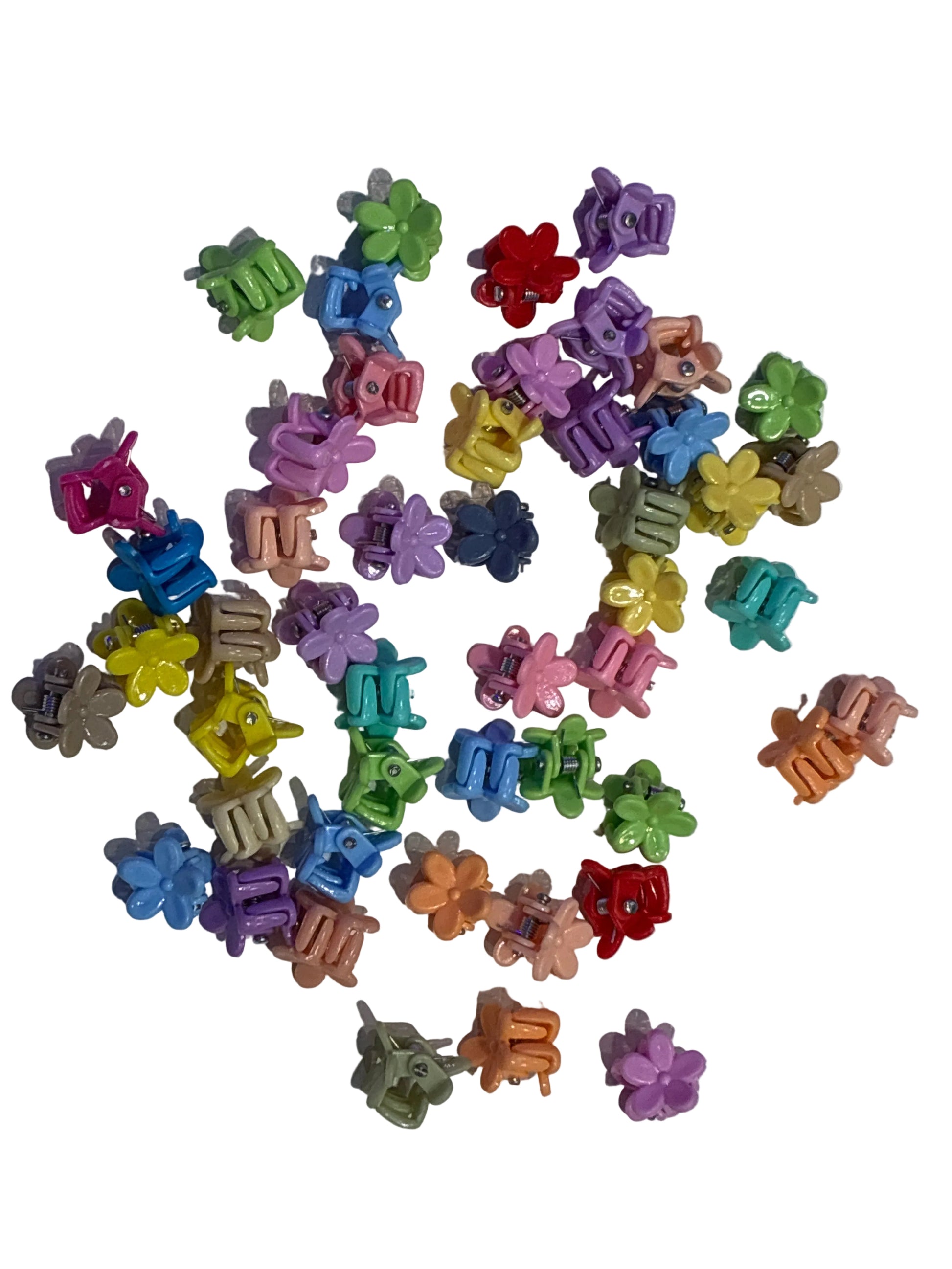 Mini Plumeria Flower Clips - Assorted Colors