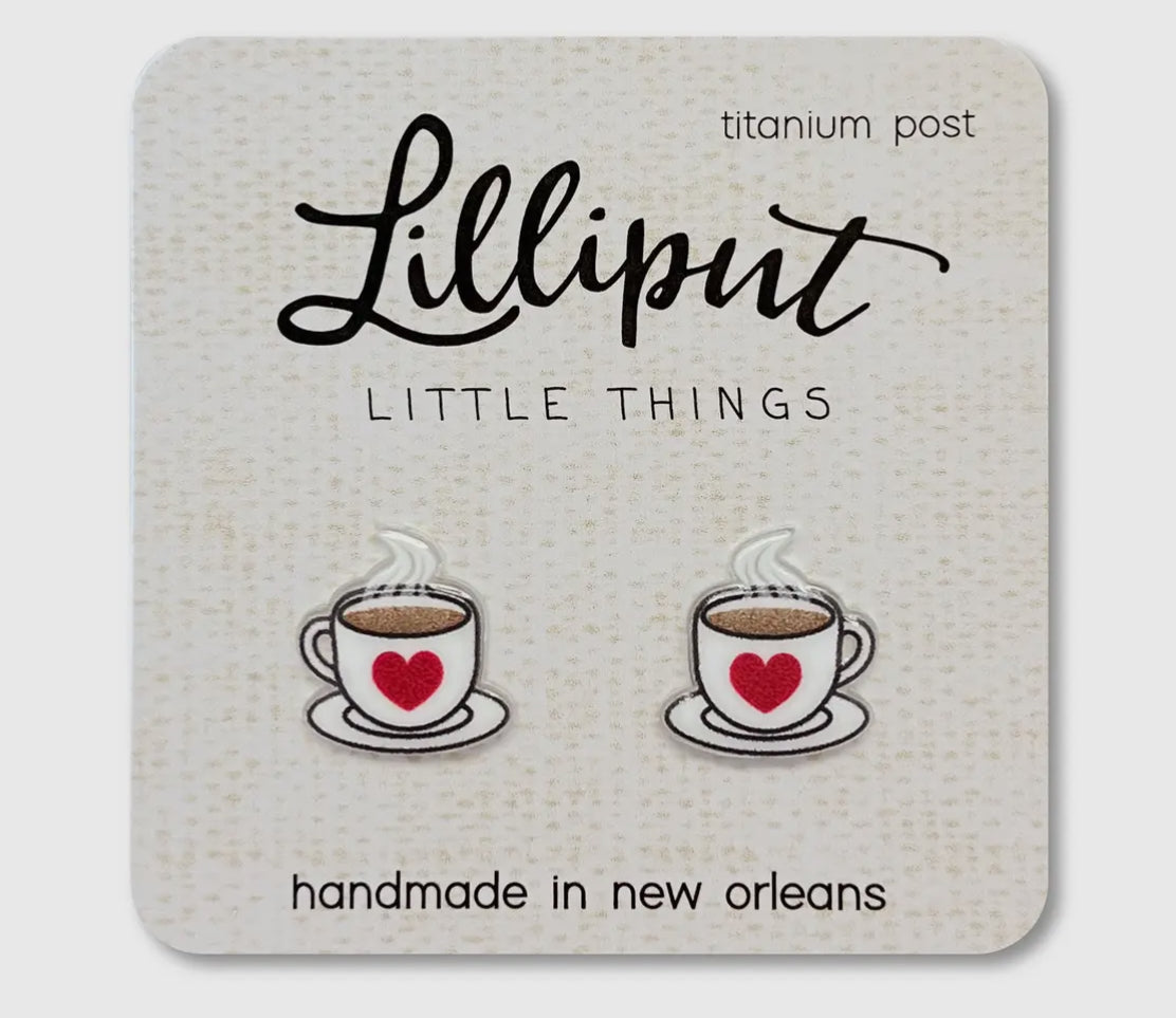 Lilliput Little Things Coffee Cup Earrings