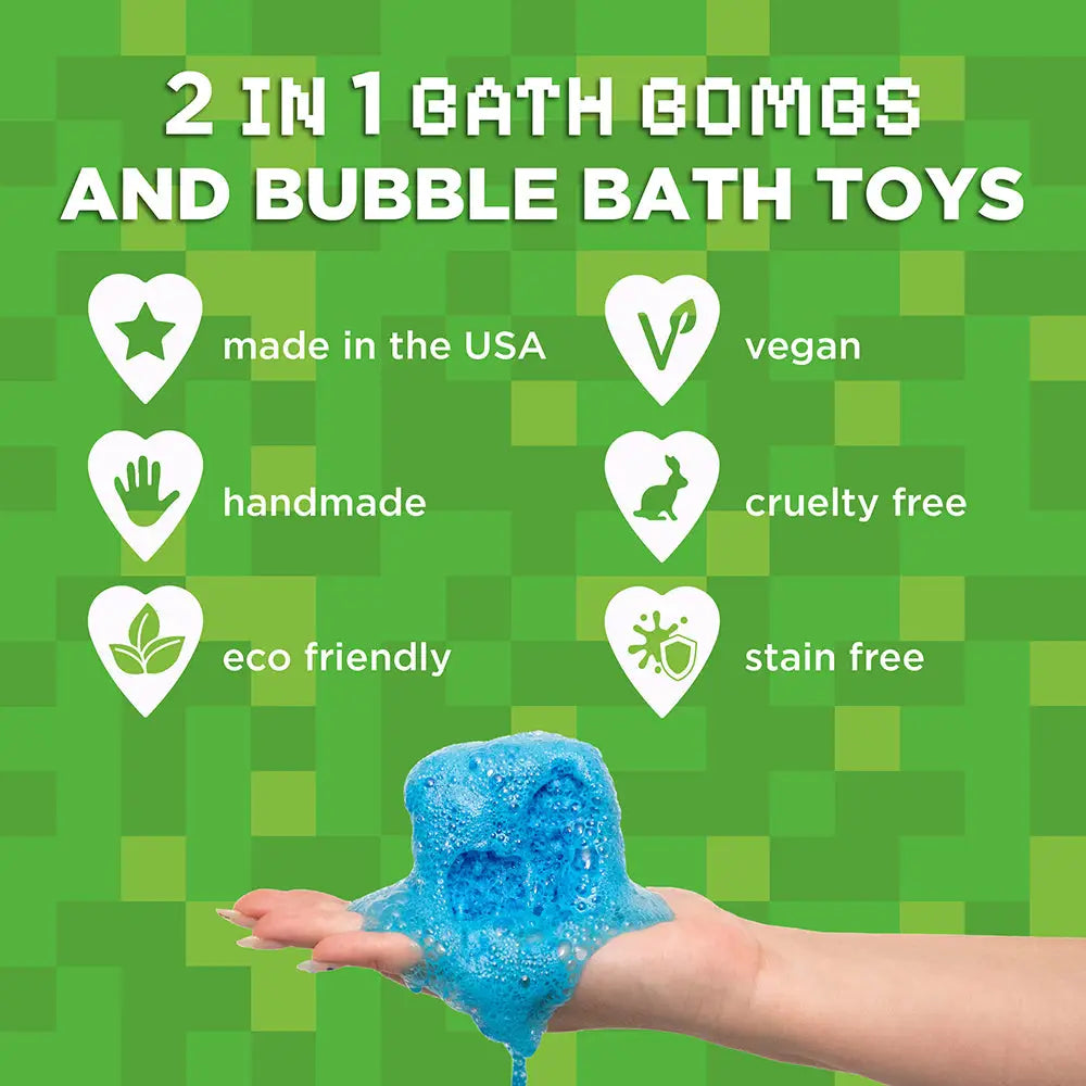 Two Sisters Spa Block Builder Bath Bombs Gift Set For Kids (6 Pack)