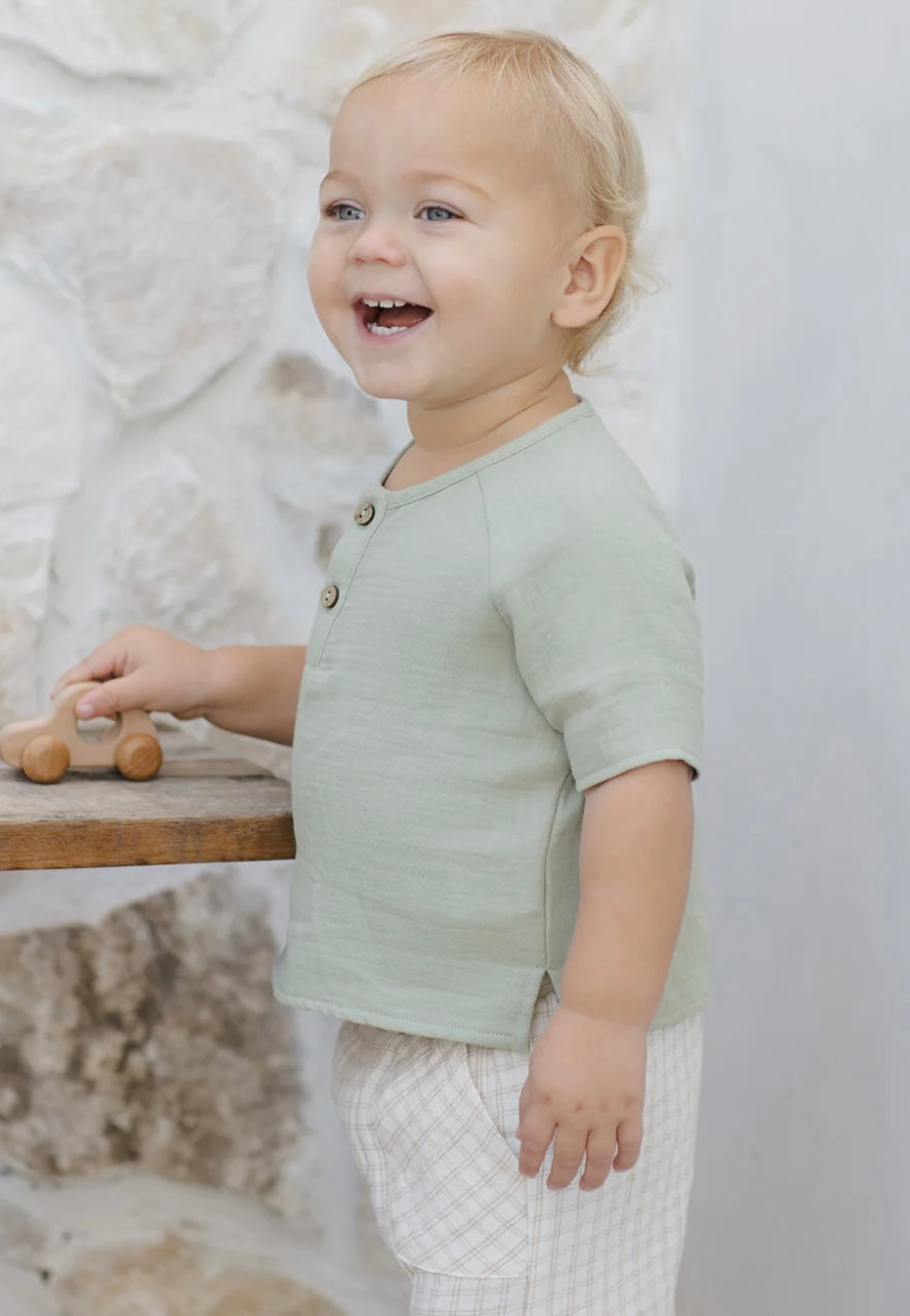 Short Sleeve Zion Shirt || Sage