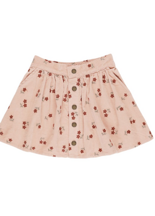 Button Front Mini Skirt