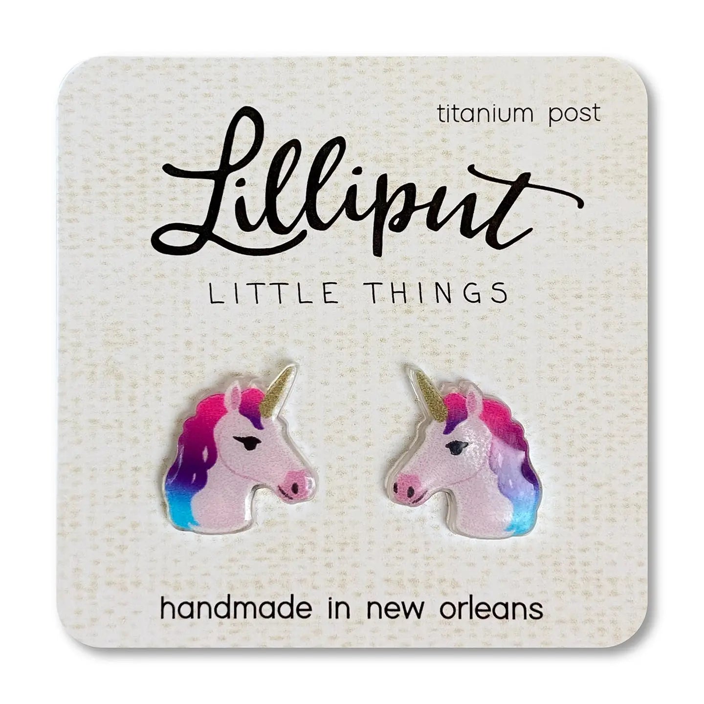 Lilliput Little Things Rainbow Unicorn Earrings