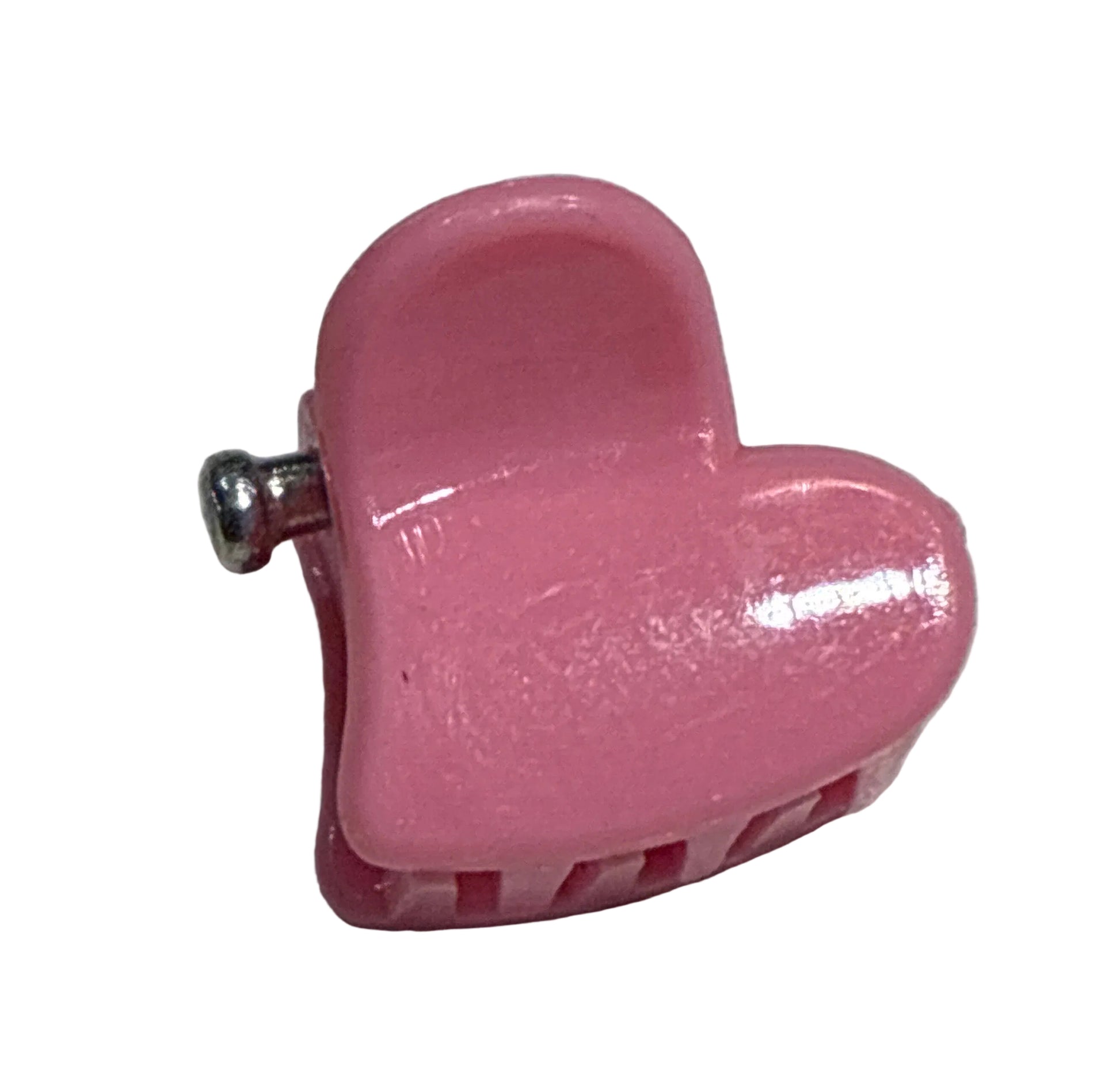 Tiny Heart Clips - Pink 