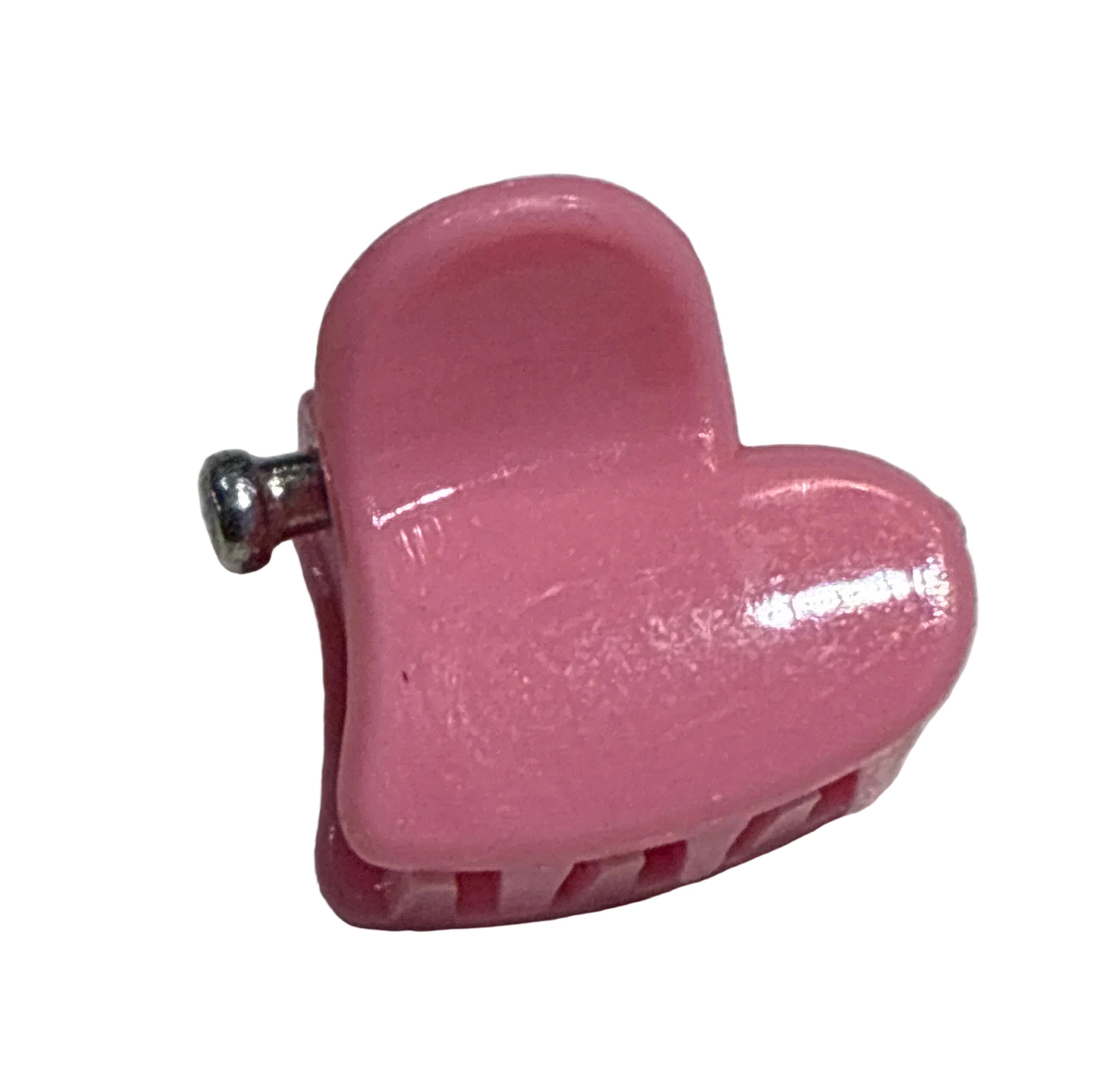 Tiny Heart Clips - Pink 