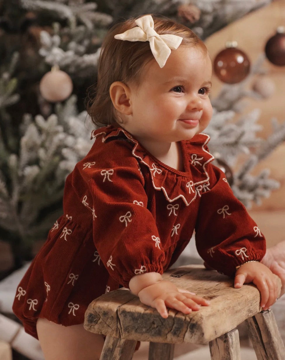 Model Wearing Rylee & Cru Freya Romper || Bows