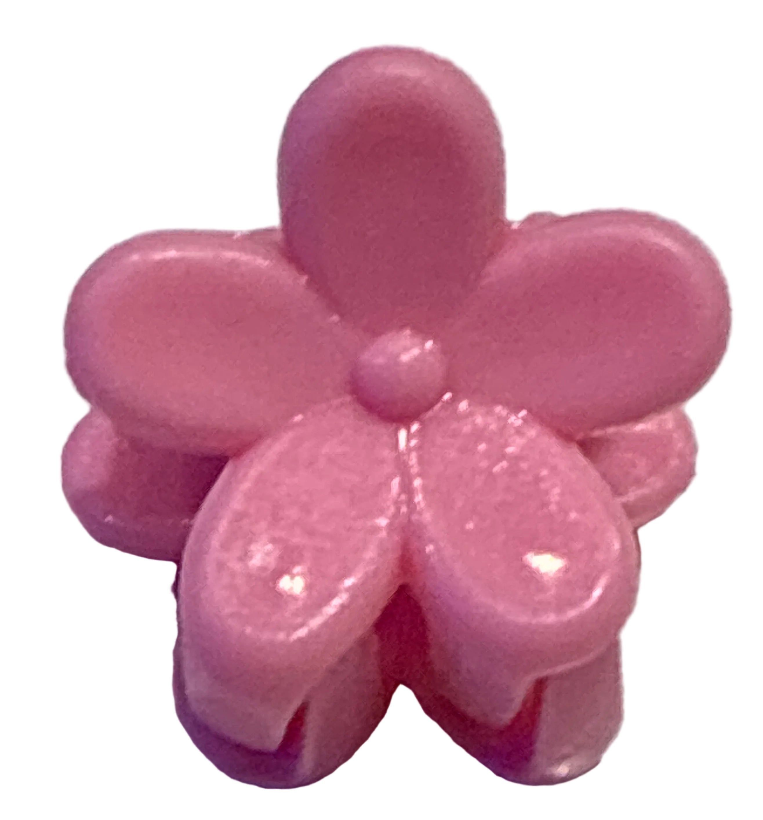 Mini Plumeria Flower Clips - Pink