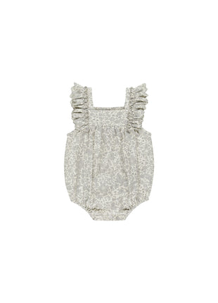 Quincy Mae Maya Romper  || Blue Blossom