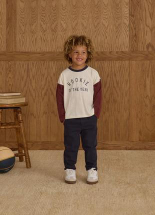 Model Wearing Rylee + Cru Camden Long Sleeve Tee || Rookie